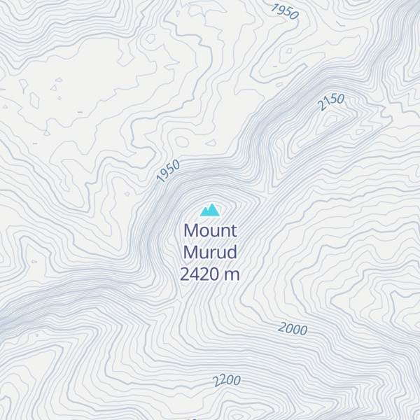 Map of Mount Murud