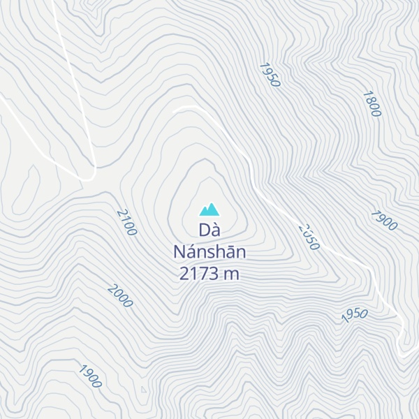 Map of Dà Nánshān
