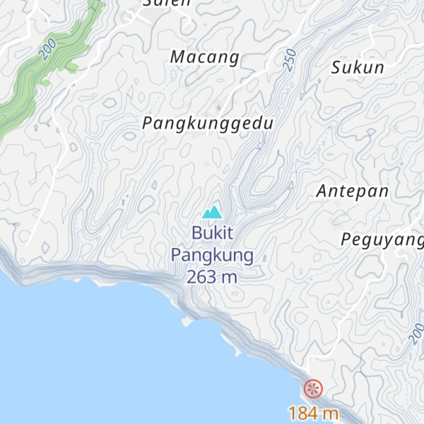 Map of Bukit Pangkung