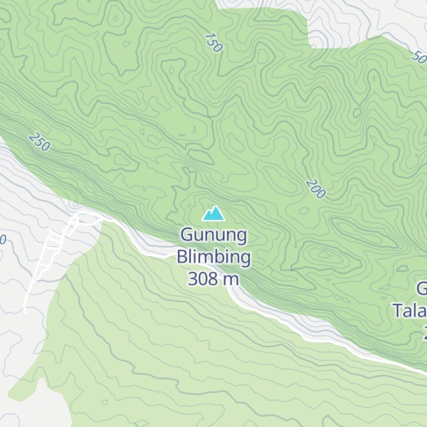 Map of Gunung Blimbing