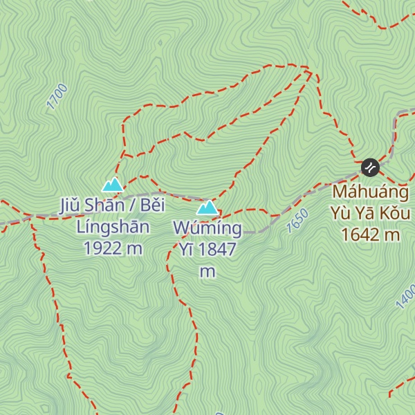 Map of Wúmíng Yī