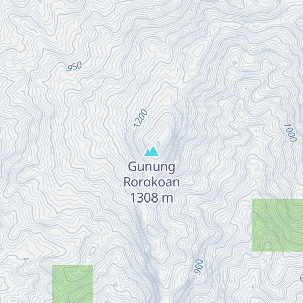 Map of Gunung Rorokoan