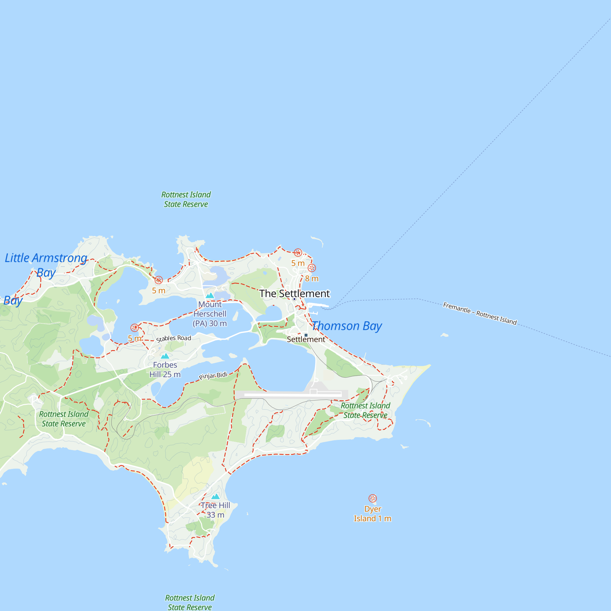 Rottnest Island Visitor Centre map