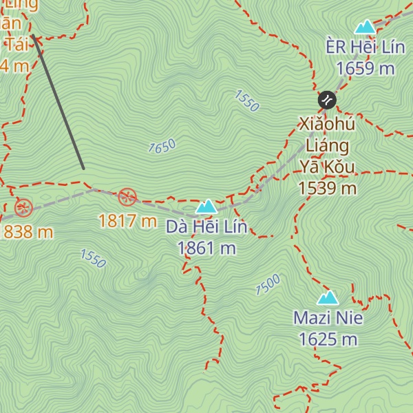 Map of Dà Hēi Lín