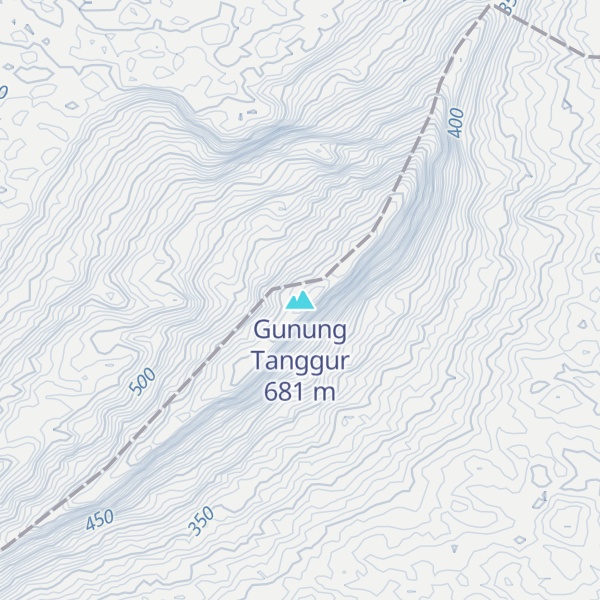 Map of Gunung Tanggur