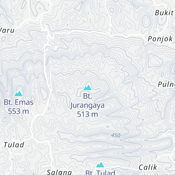 Map of Bt. Jurangaya