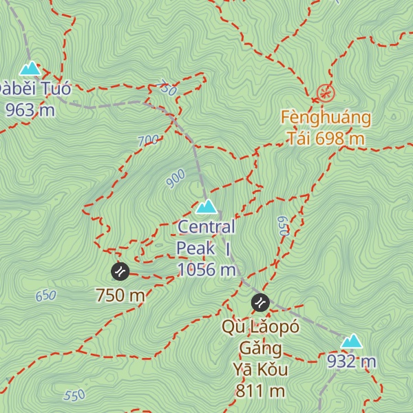 Map of Central Peak Ⅰ