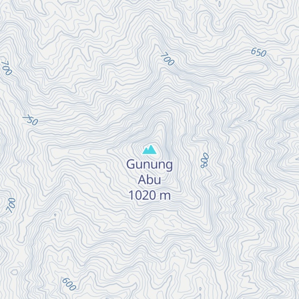 Map of Gunung Abu