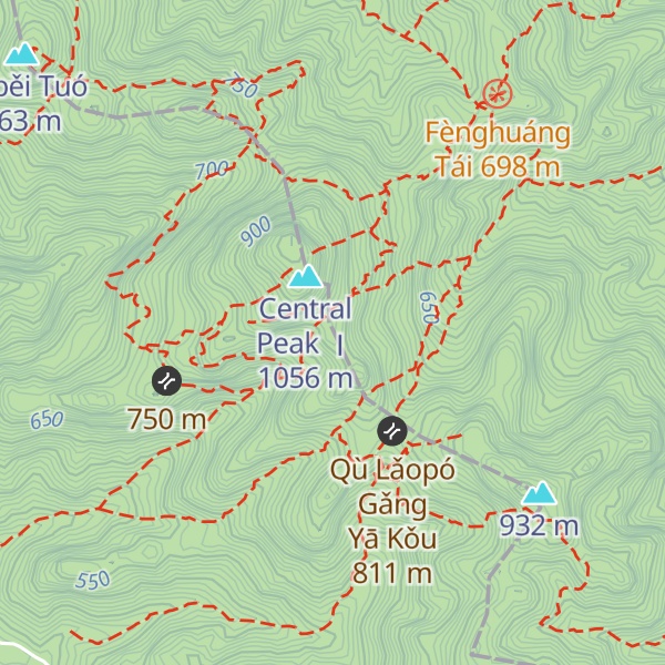 Map of Central Peak Ⅲ