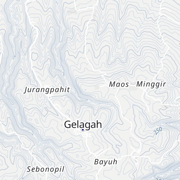 Map of Bt. Tegehkuri