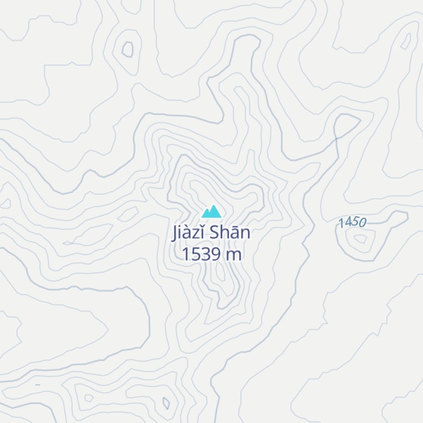 Map of Jiàzǐ Shān
