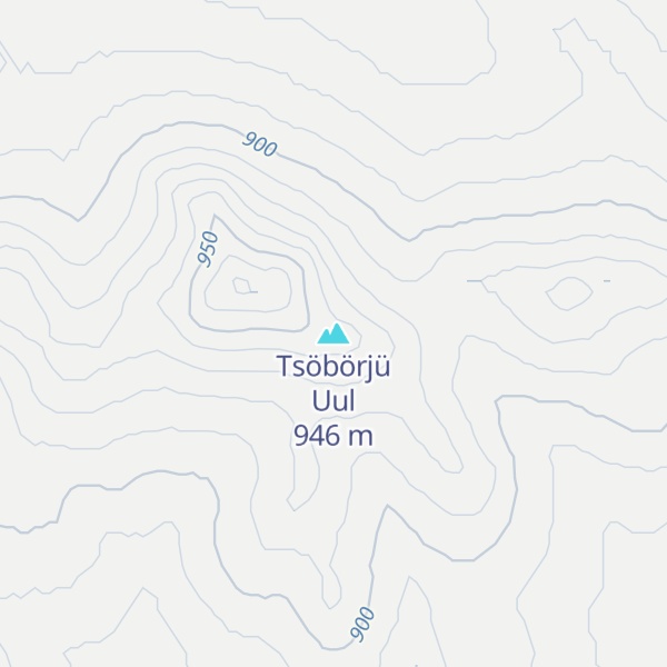 Map of Tsöbörjü Uul