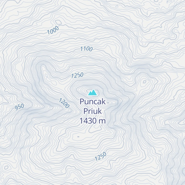 Map of Puncak Priuk