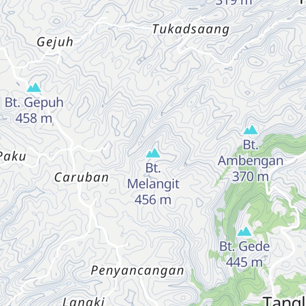 Map of Bt. Melangit