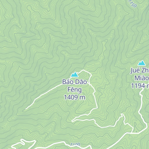 Map of Báo Dāo Fēng