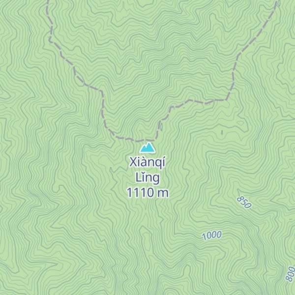Map of Xiànqí Lǐng