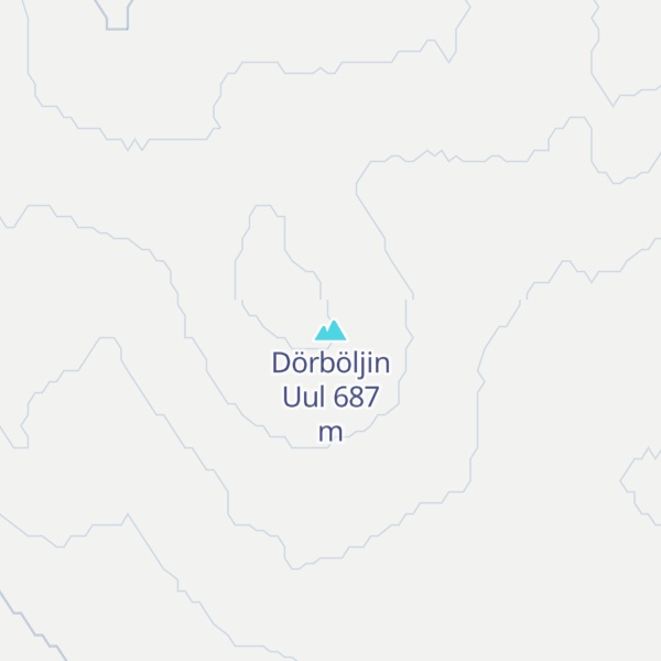 Map of Dörböljin Uul