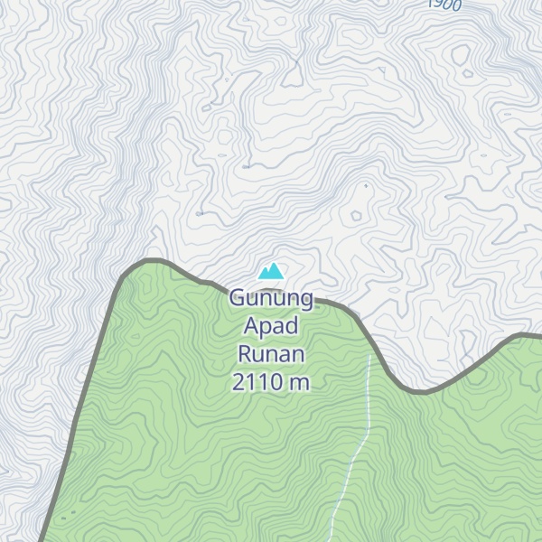 Map of Gunung Apad Runan