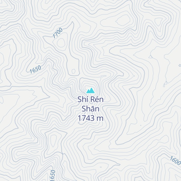 Map of Shí Rén Shān