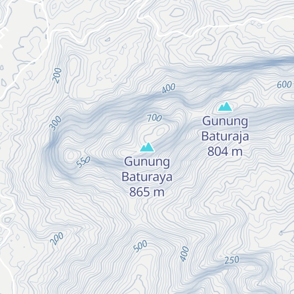 Map of Gunung Baturaya