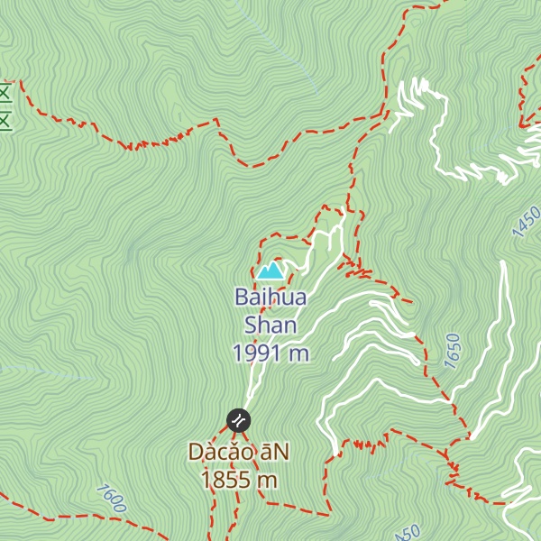 Map of Baihua Shan