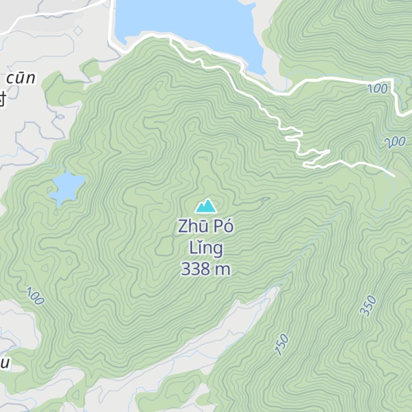 Map of Zhū Pó Lǐng