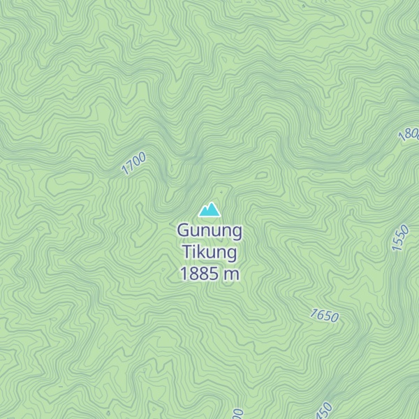 Map of Gunung Tikung