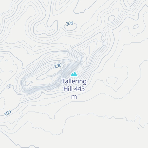 Map of Tallering Hill