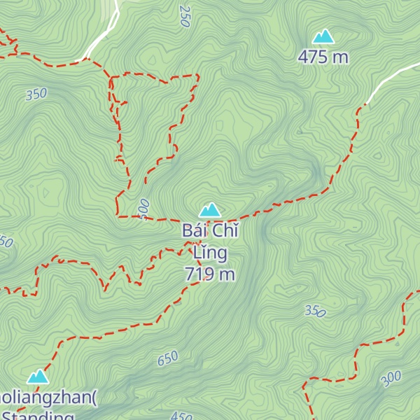 Map of Bái Chǐ Lǐng