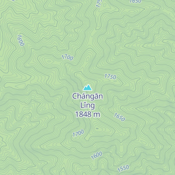 Map of Chángān Lǐng