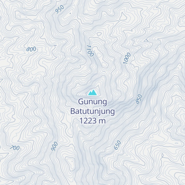 Map of Gunung Batutunjung