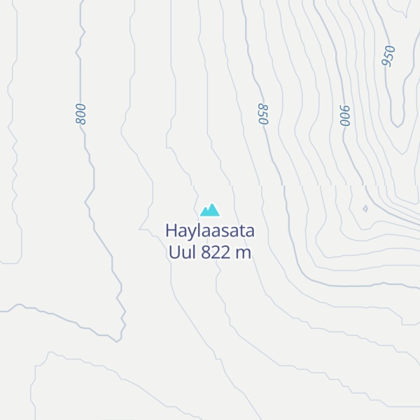 Map of Haylaasata Uul