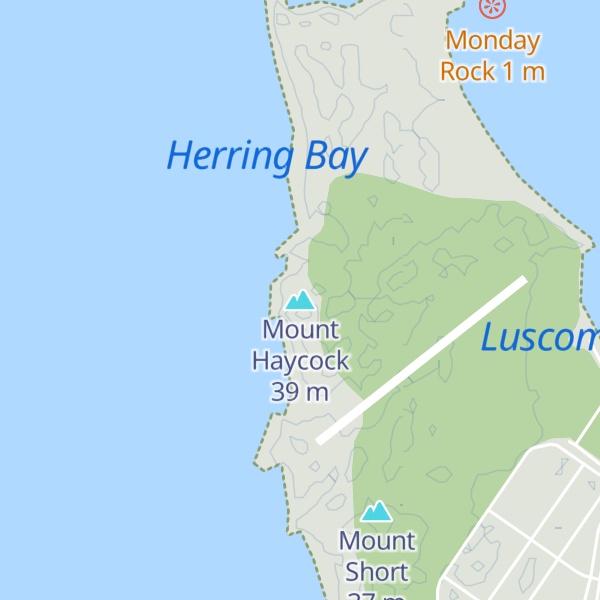 Map of Mount Haycock