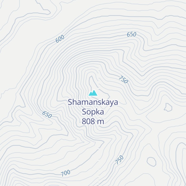 Map of Shamanskaya Sopka
