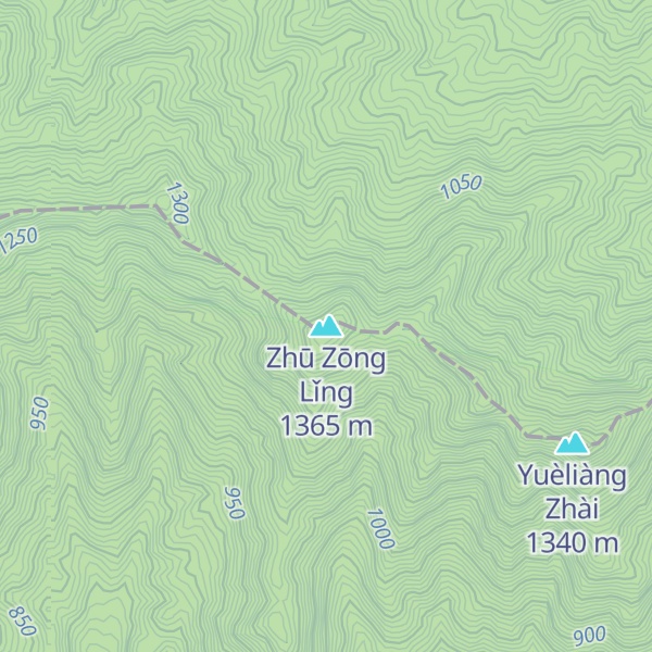 Map of Zhū Zōng Lǐng