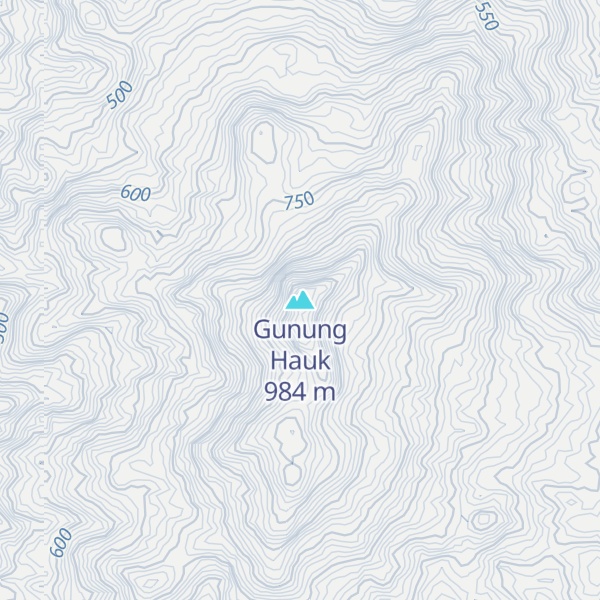 Map of Gunung Hauk