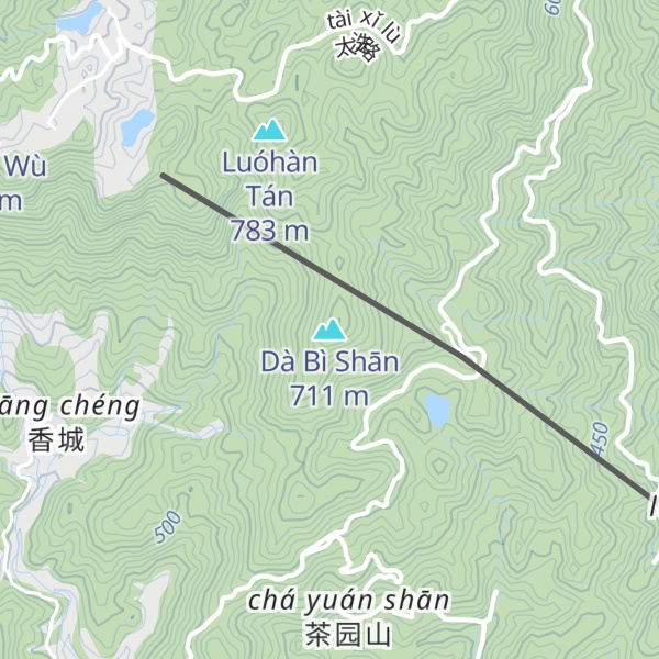 Map of Dà Bì Shān