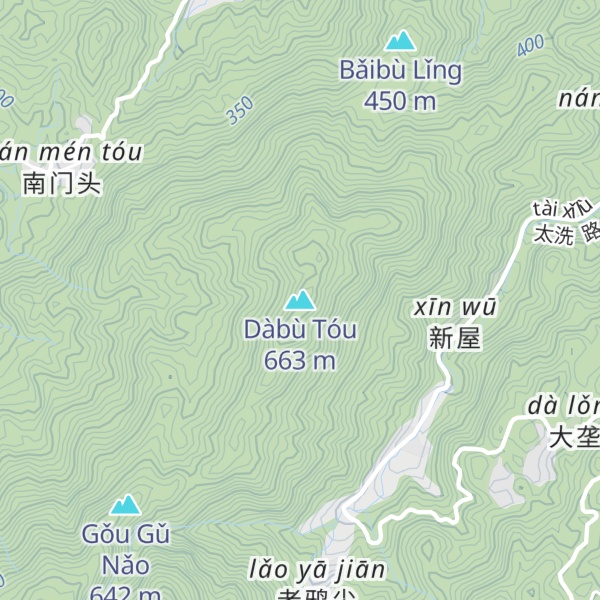 Map of Dàbù Tóu