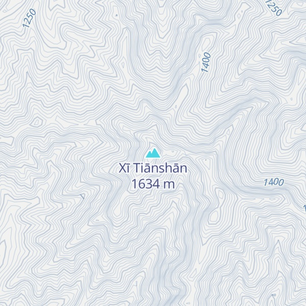 Map of Xī Tiānshān
