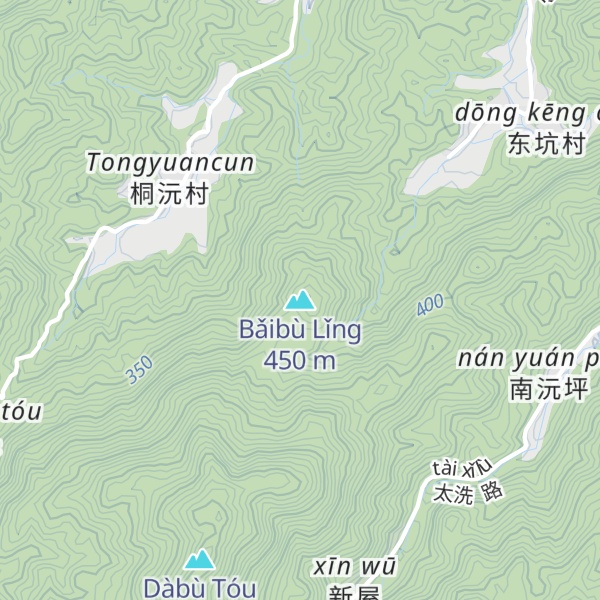 Map of Bǎibù Lǐng