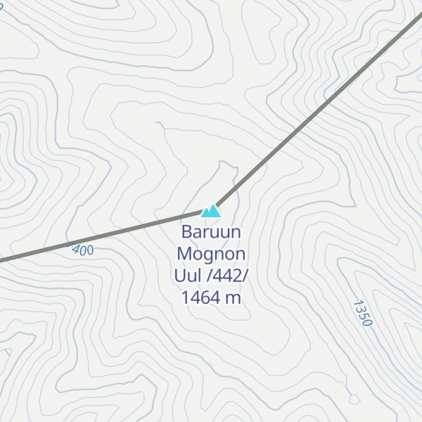 Map of Baruun Mognon Uul /442/