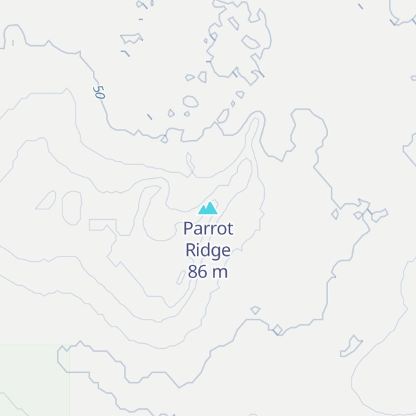 Map of Parrot Ridge