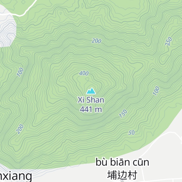 Map of Xi Shan