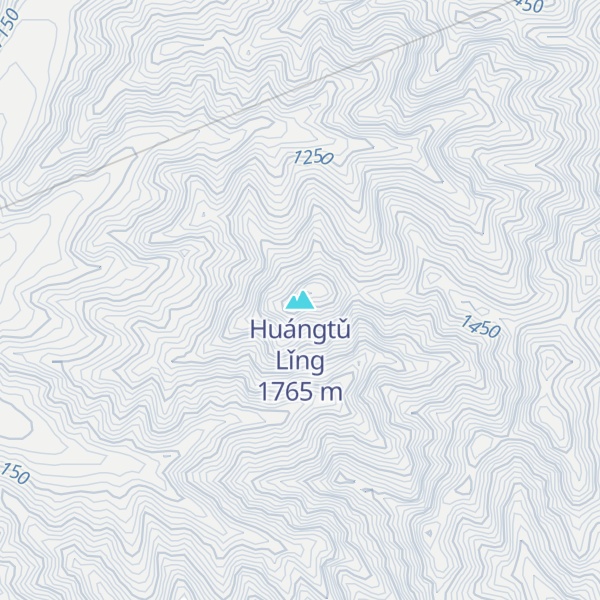 Map of Huángtǔ Lǐng
