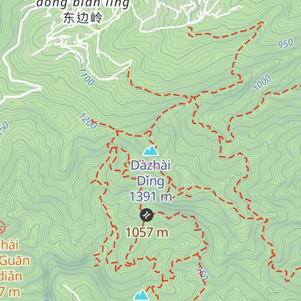 Map of Dàzhài Dǐng