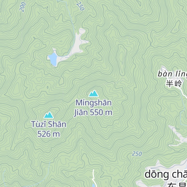 Map of Míngshān Jiān