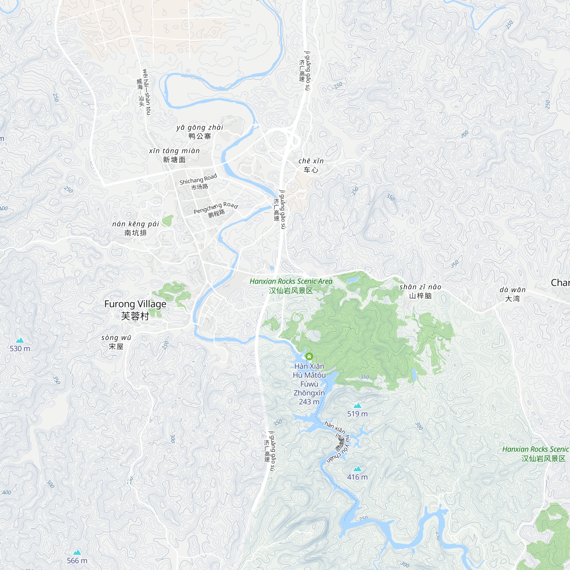 Hàn Xiān Hú Yóukè Fúwù Zhōngxīn map