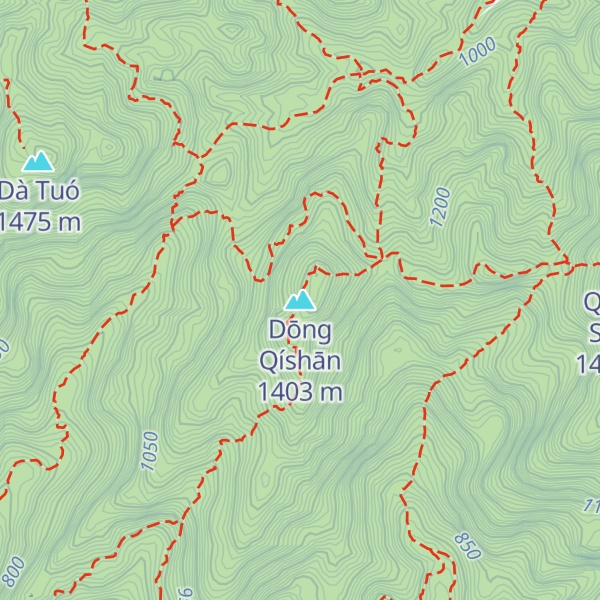 Map of Dōng Qíshān