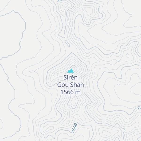 Map of Sǐrén Gōu Shān