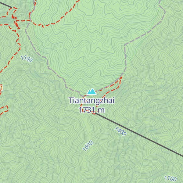 Map of Tiantangzhai